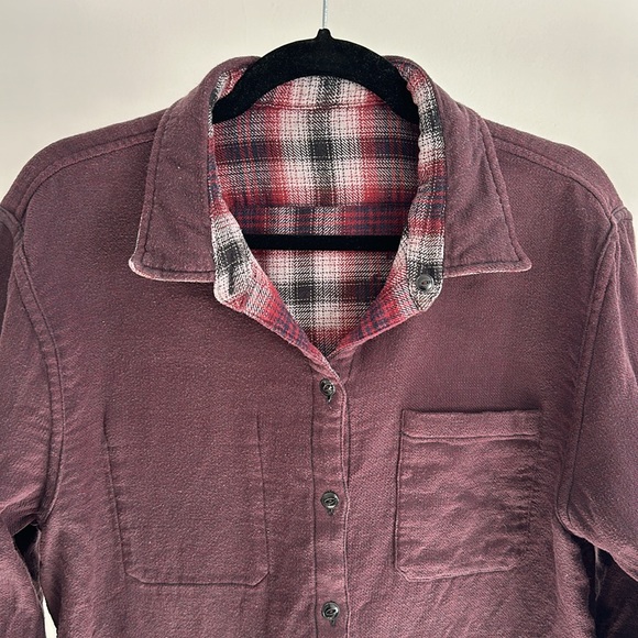 John Varvatos | Neil Flannel Plaid Long Sleeve Button Down Shirt - Reversible - Picture 12 of 13